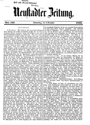 Neustadter Zeitung Donnerstag 8. Dezember 1853