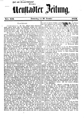 Neustadter Zeitung Donnerstag 29. Dezember 1853