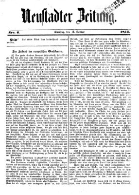 Neustadter Zeitung Samstag 14. Januar 1854