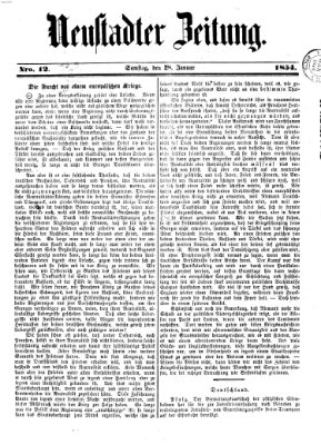 Neustadter Zeitung Samstag 28. Januar 1854