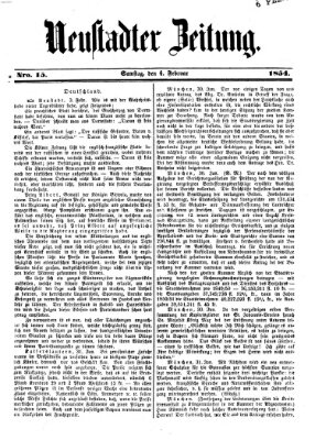 Neustadter Zeitung Samstag 4. Februar 1854