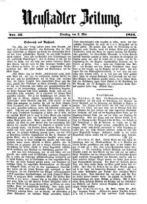 Neustadter Zeitung Dienstag 2. Mai 1854