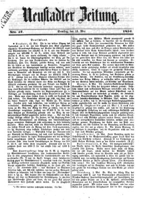 Neustadter Zeitung Samstag 13. Mai 1854