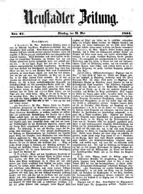 Neustadter Zeitung Dienstag 23. Mai 1854