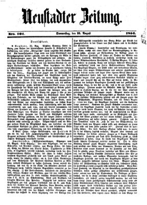 Neustadter Zeitung Donnerstag 24. August 1854