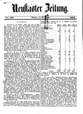 Neustadter Zeitung Dienstag 24. Oktober 1854