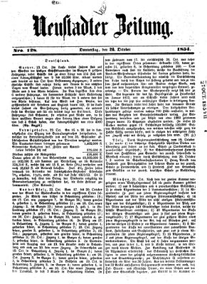 Neustadter Zeitung Donnerstag 26. Oktober 1854