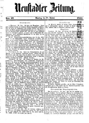 Neustadter Zeitung Samstag 27. Januar 1855