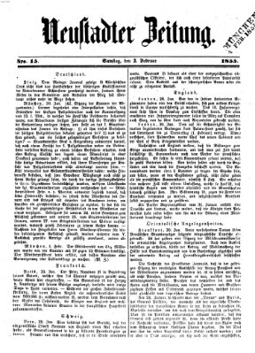 Neustadter Zeitung Samstag 3. Februar 1855