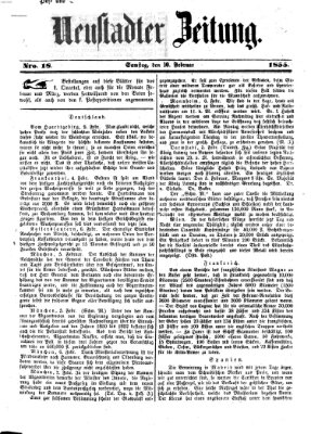 Neustadter Zeitung Samstag 10. Februar 1855