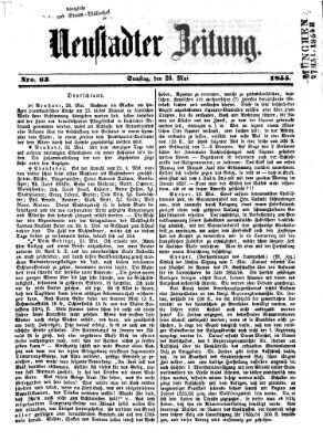 Neustadter Zeitung Samstag 26. Mai 1855