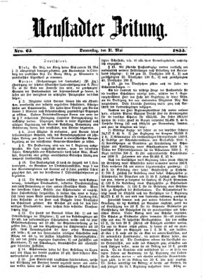 Neustadter Zeitung Donnerstag 31. Mai 1855