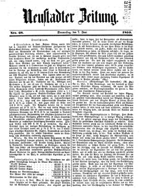 Neustadter Zeitung Donnerstag 7. Juni 1855