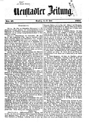 Neustadter Zeitung Samstag 9. Juni 1855