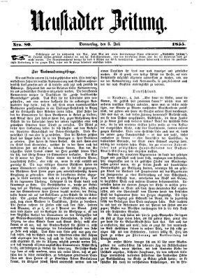 Neustadter Zeitung Donnerstag 5. Juli 1855