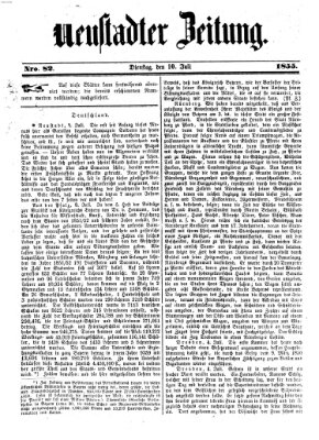 Neustadter Zeitung Dienstag 10. Juli 1855