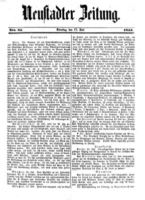 Neustadter Zeitung Dienstag 17. Juli 1855