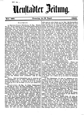 Neustadter Zeitung Donnerstag 30. August 1855