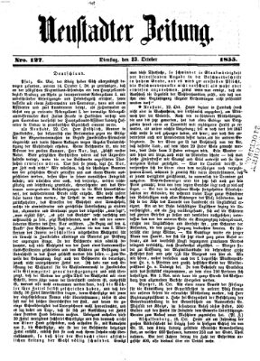 Neustadter Zeitung Dienstag 23. Oktober 1855