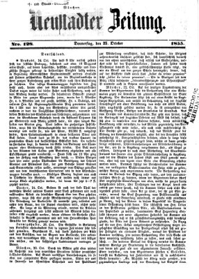 Neustadter Zeitung Donnerstag 25. Oktober 1855
