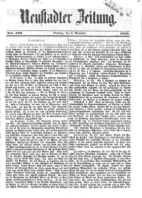 Neustadter Zeitung Dienstag 6. November 1855