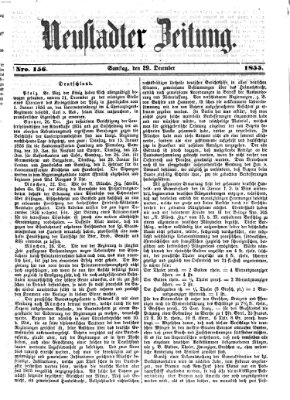 Neustadter Zeitung Samstag 29. Dezember 1855