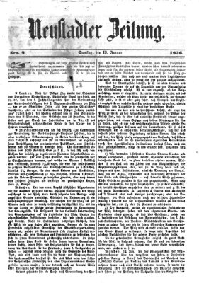 Neustadter Zeitung Samstag 19. Januar 1856