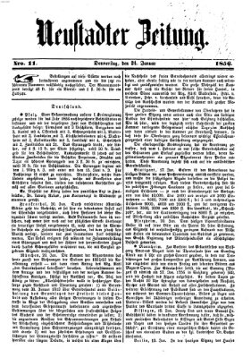 Neustadter Zeitung Donnerstag 24. Januar 1856