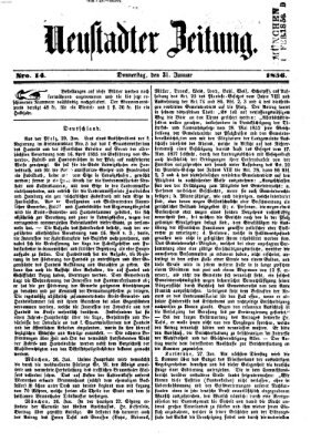 Neustadter Zeitung Donnerstag 31. Januar 1856