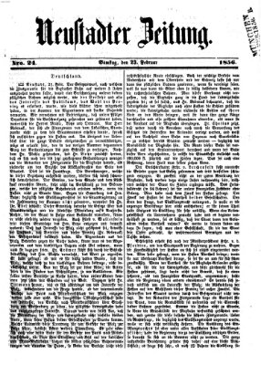 Neustadter Zeitung Samstag 23. Februar 1856