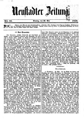 Neustadter Zeitung Dienstag 20. Mai 1856