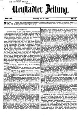 Neustadter Zeitung Dienstag 3. Juni 1856