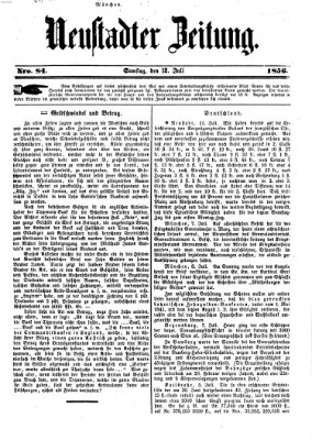 Neustadter Zeitung Samstag 12. Juli 1856