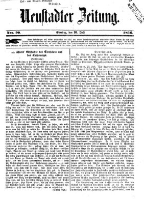 Neustadter Zeitung Samstag 26. Juli 1856