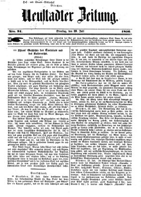 Neustadter Zeitung Dienstag 29. Juli 1856