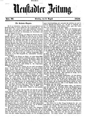 Neustadter Zeitung Samstag 9. August 1856