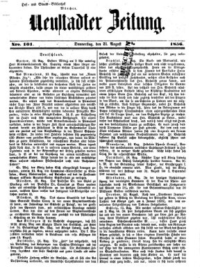 Neustadter Zeitung Donnerstag 21. August 1856