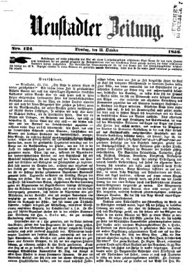 Neustadter Zeitung Dienstag 14. Oktober 1856