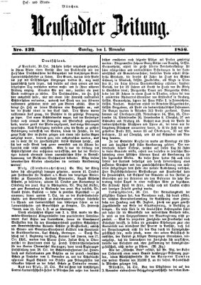 Neustadter Zeitung Samstag 1. November 1856