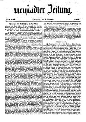 Neustadter Zeitung Donnerstag 6. November 1856