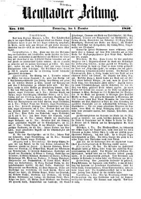 Neustadter Zeitung Donnerstag 4. Dezember 1856