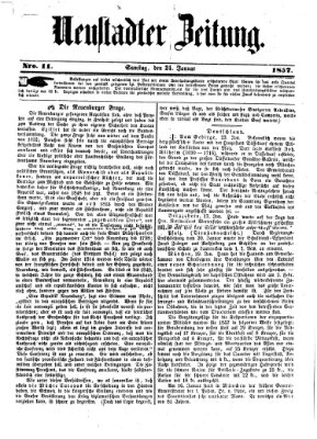 Neustadter Zeitung Samstag 24. Januar 1857