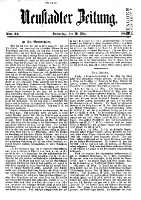 Neustadter Zeitung Donnerstag 19. März 1857