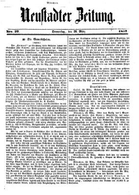 Neustadter Zeitung Donnerstag 26. März 1857