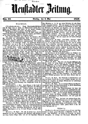 Neustadter Zeitung Dienstag 5. Mai 1857