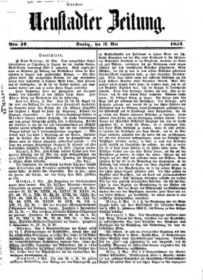 Neustadter Zeitung Dienstag 12. Mai 1857