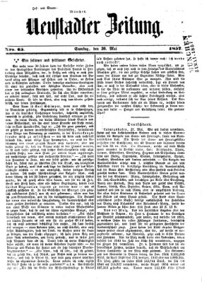 Neustadter Zeitung Samstag 30. Mai 1857