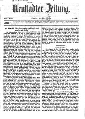 Neustadter Zeitung Dienstag 20. Oktober 1857