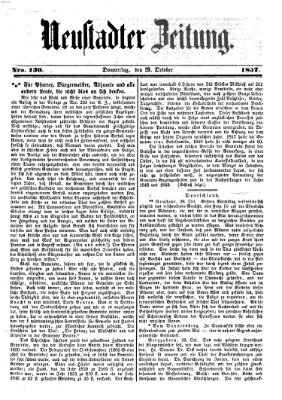 Neustadter Zeitung Donnerstag 29. Oktober 1857