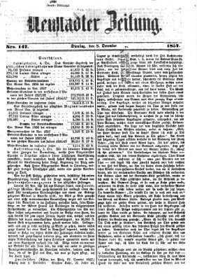 Neustadter Zeitung Dienstag 8. Dezember 1857